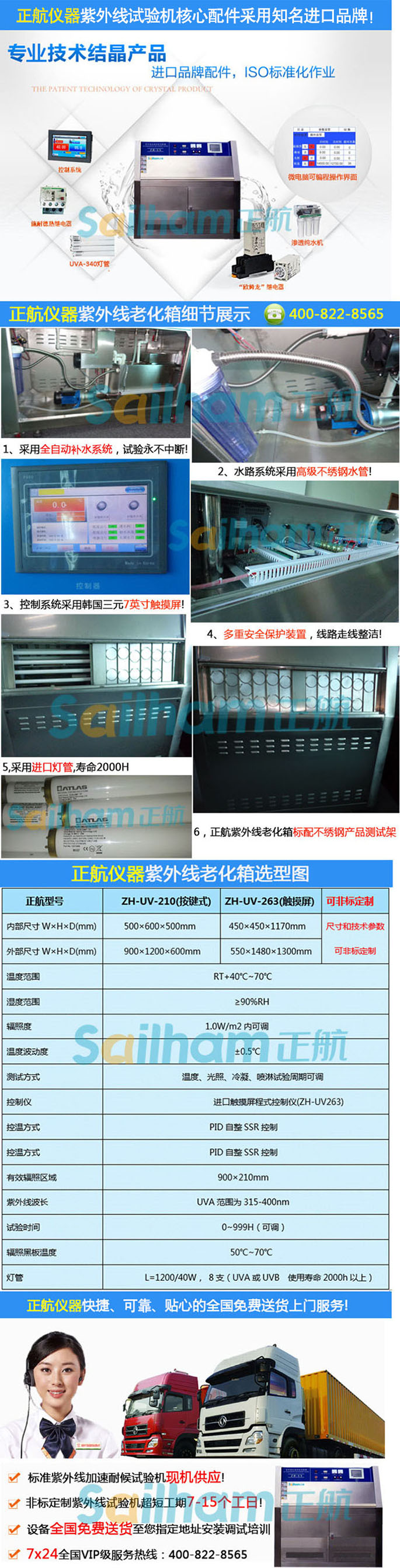觸摸屏紫外線老化試驗箱